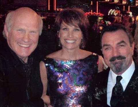 René Ashton, Tom Selleck, and Terry Bradshaw, LAS VEGAS