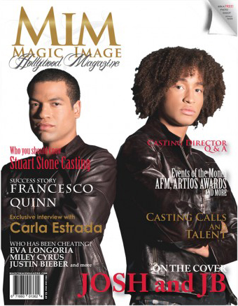 Josh and JB on the cover of Magic Image Magazine