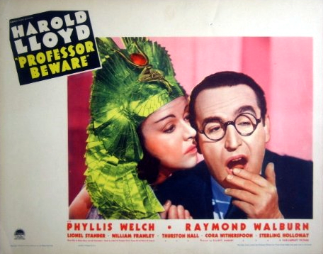 Harold Lloyd and Phyllis Welch in Professor Beware (1938)