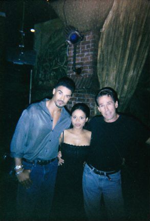 James Wellington with Shemar Moore and Michelle Thomas on The Young and the Restless.