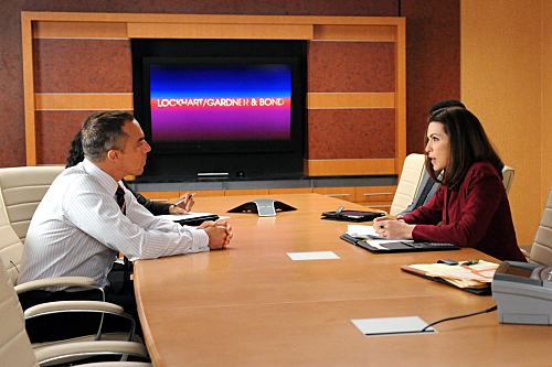 Still of Julianna Margulies and Titus Welliver in The Good Wife (2009)