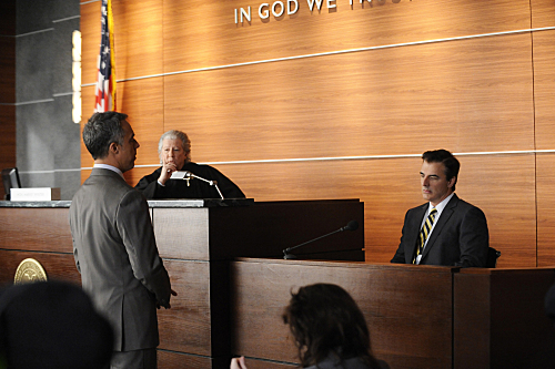 Still of Chris Noth, Peter Riegert and Titus Welliver in The Good Wife (2009)