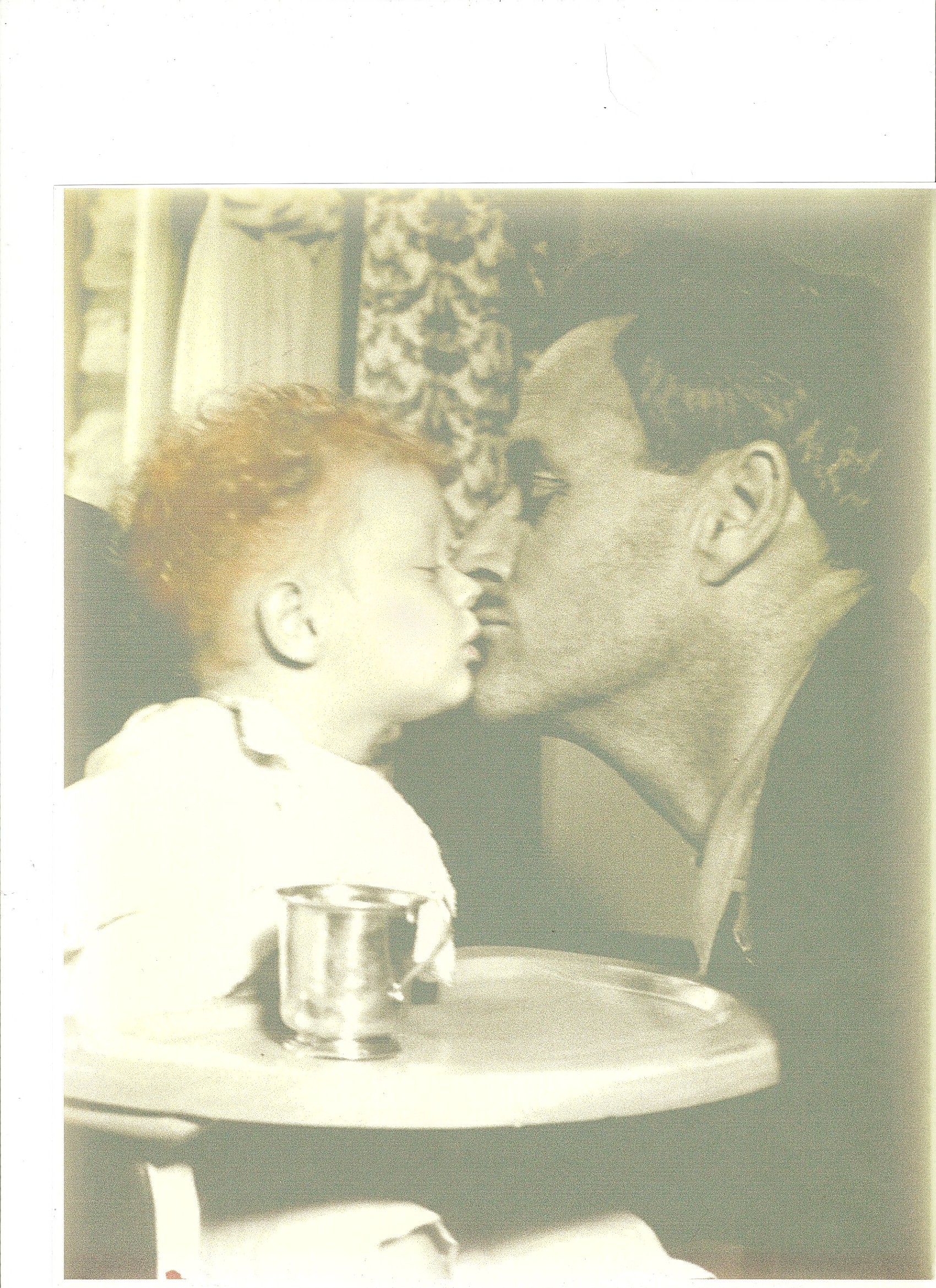 my beautiful father director William A wellman.kissing his daughter Cissy