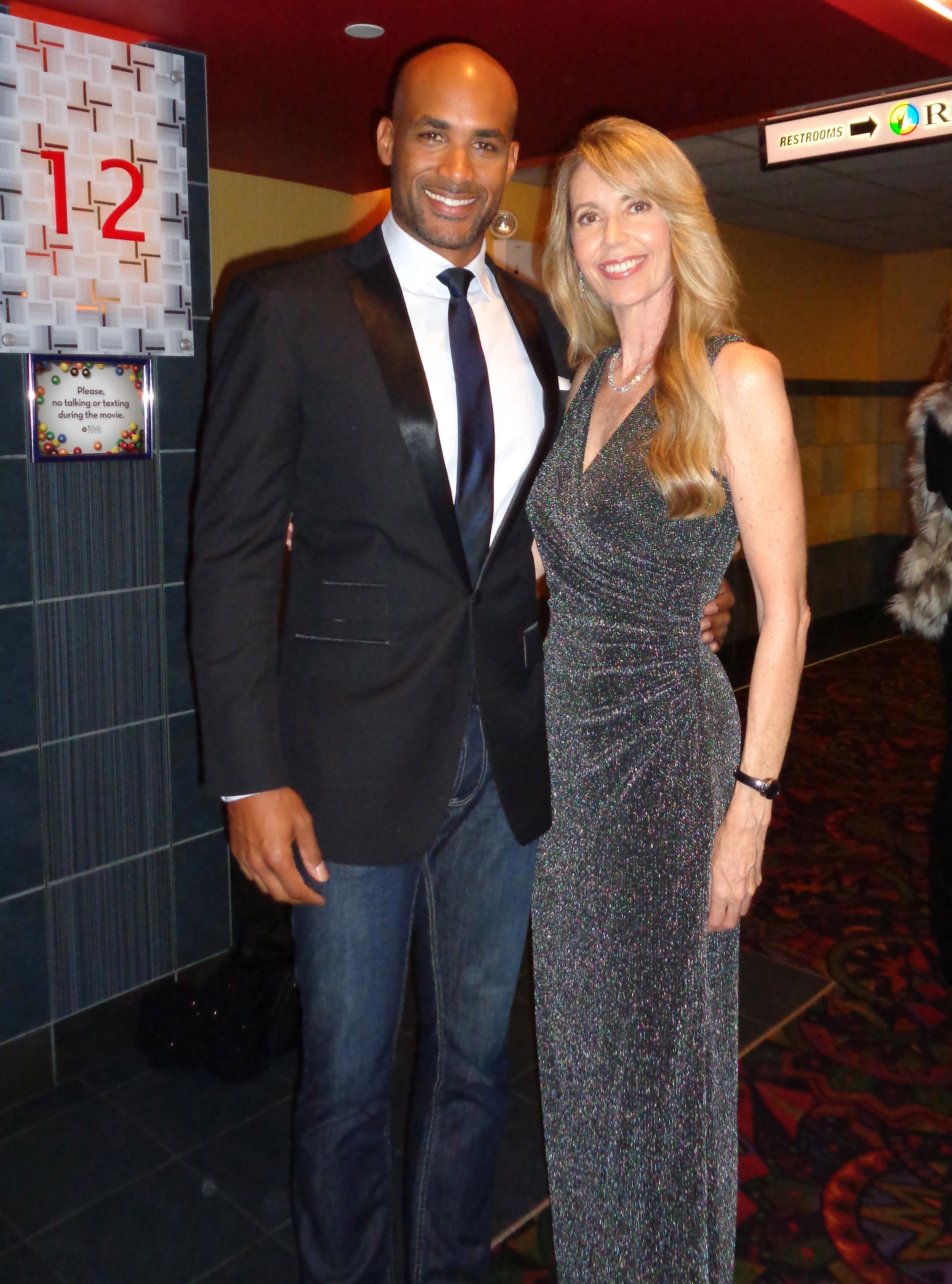 With Boris Kodjoe at the NYC premiere and after-party for ADDICTED. 10/8/14