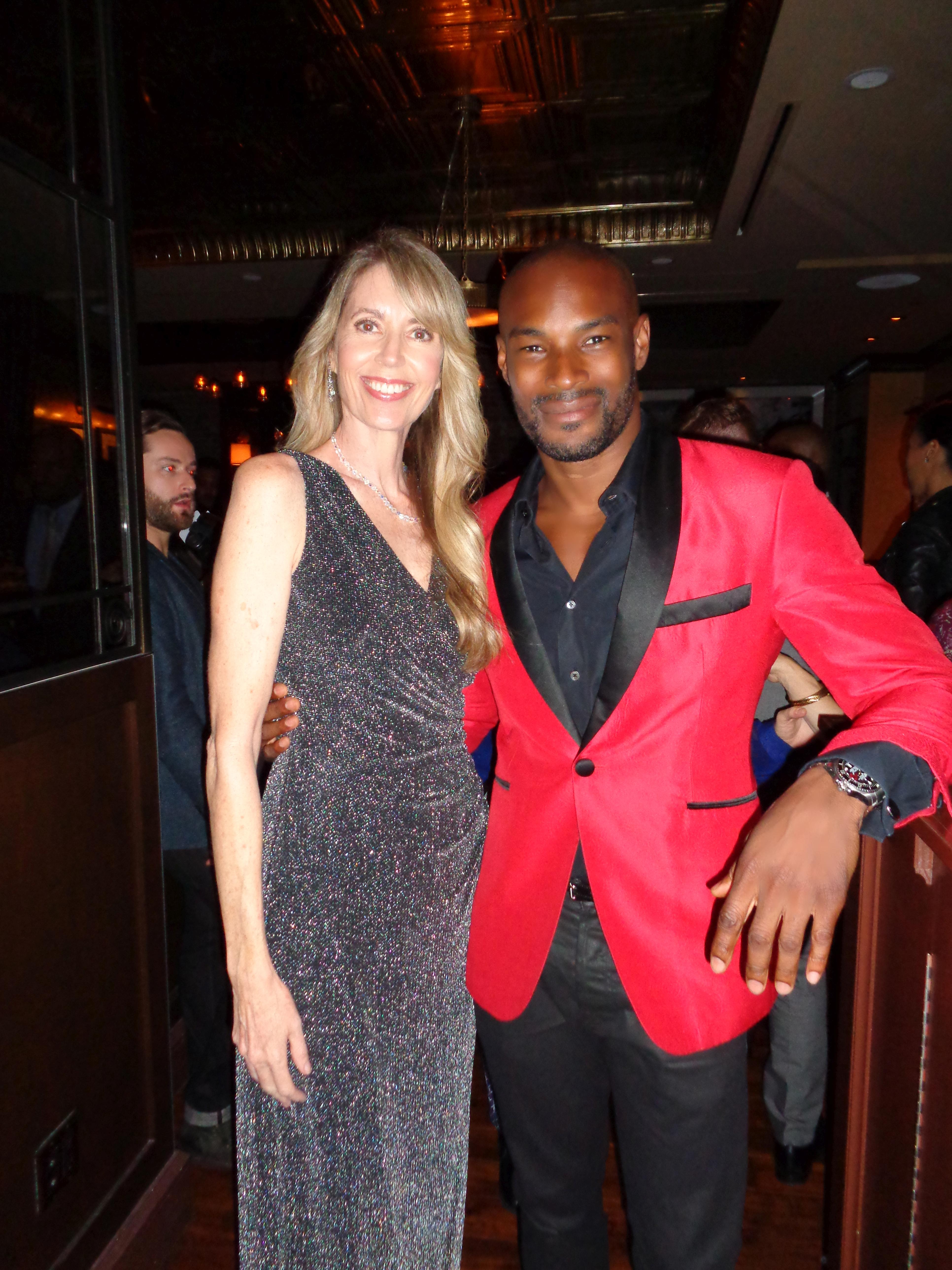 With Tyson Beckford at the NYC premiere and after-party for ADDICTED. 10/8/14