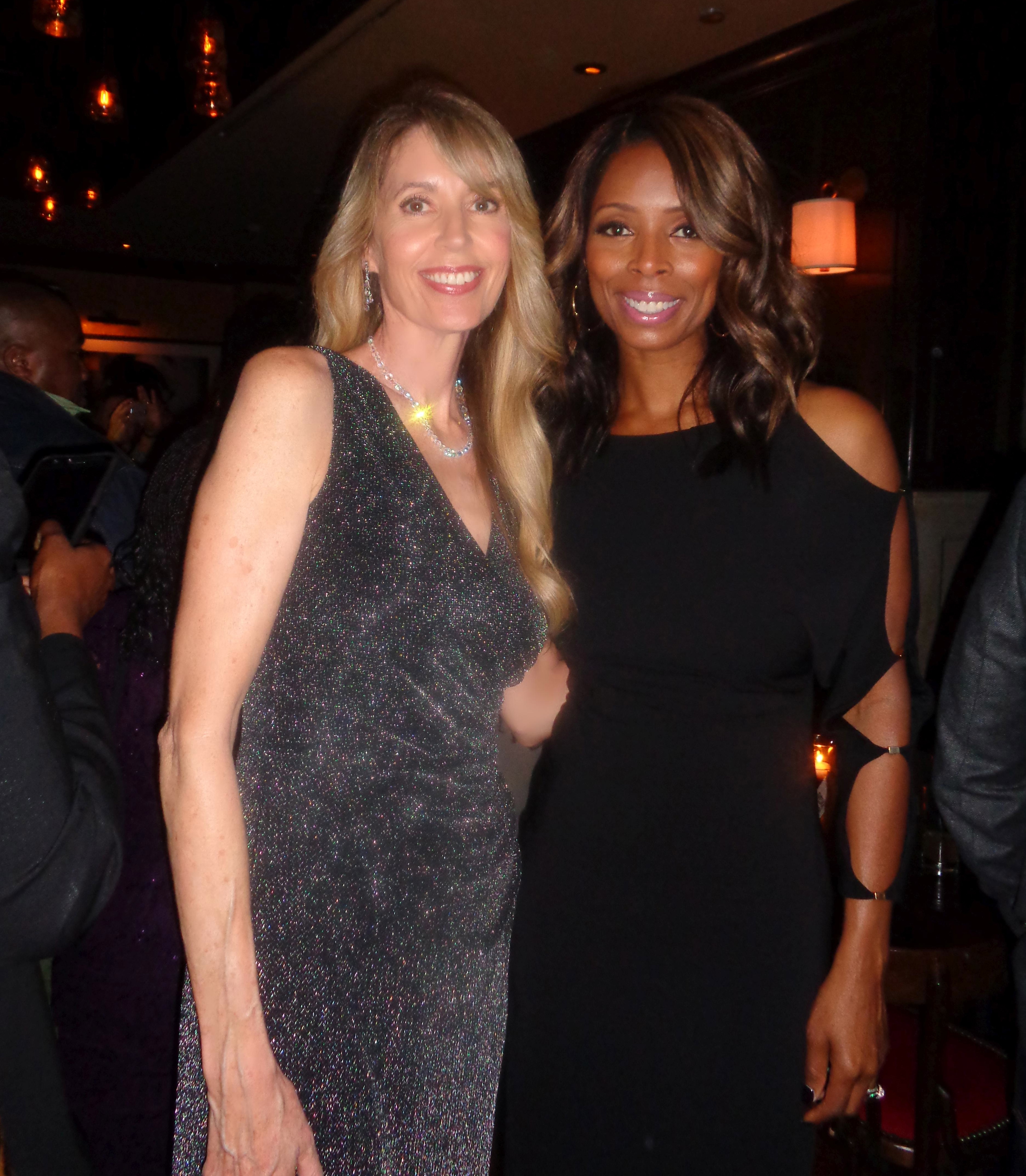 With Tasha Smith at the NYC premiere and after-party for ADDICTED. 10/8/14