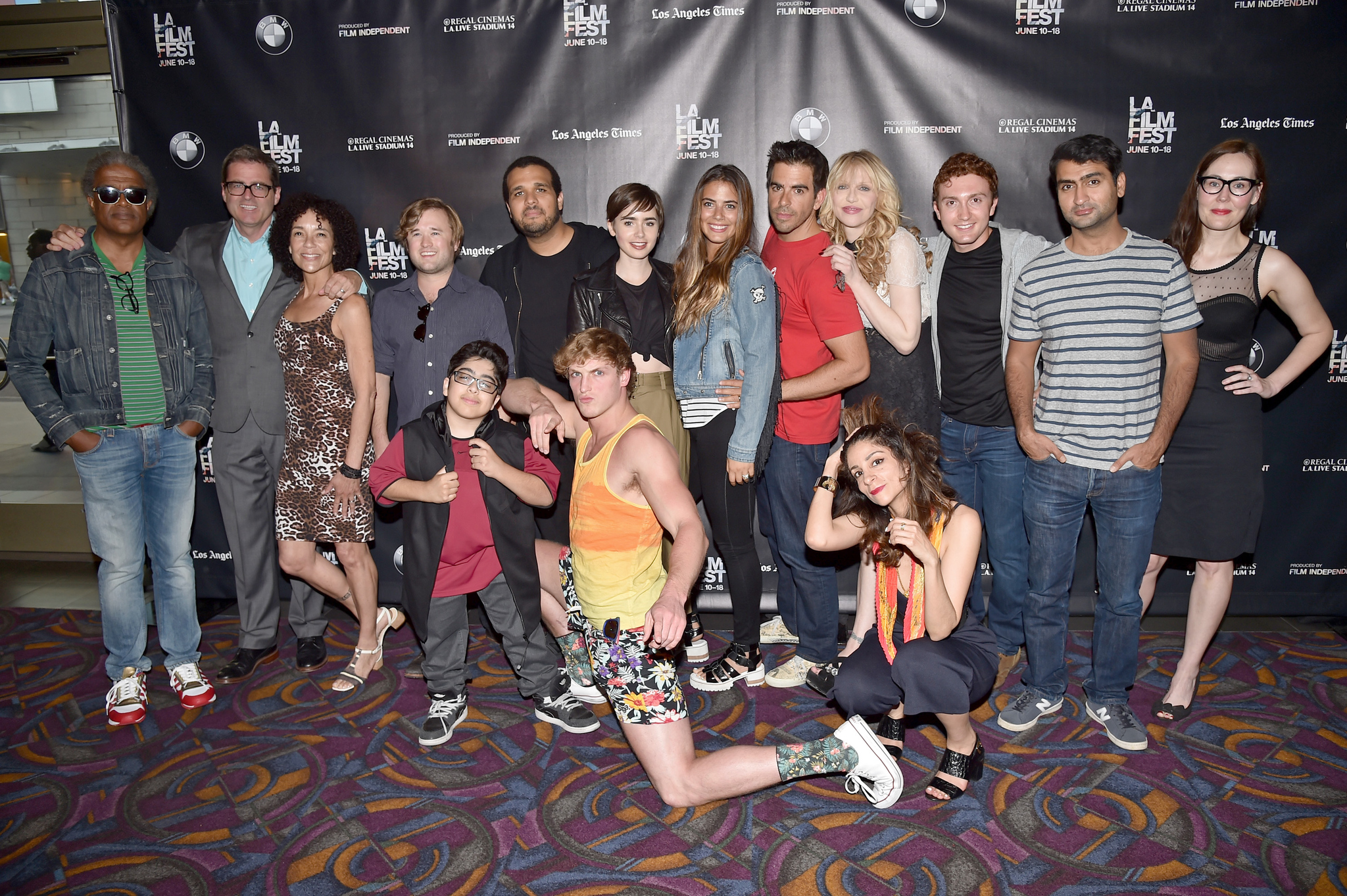 Courtney Love, Stephanie Allain, Elvis Mitchell, Eli Roth, Daryl Sabara, Josh Welsh, Haley Joel, Lily Collins, Aaron Burns, Kumail Nanjiani, Lorenza Izzo, Roya Rastegar, Nik Keswani and Logan Paul