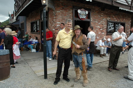 Special Opening at Ghost Town in the Sky where the new owners were given the key to the theme park. Pictured here is Robert Bradley 