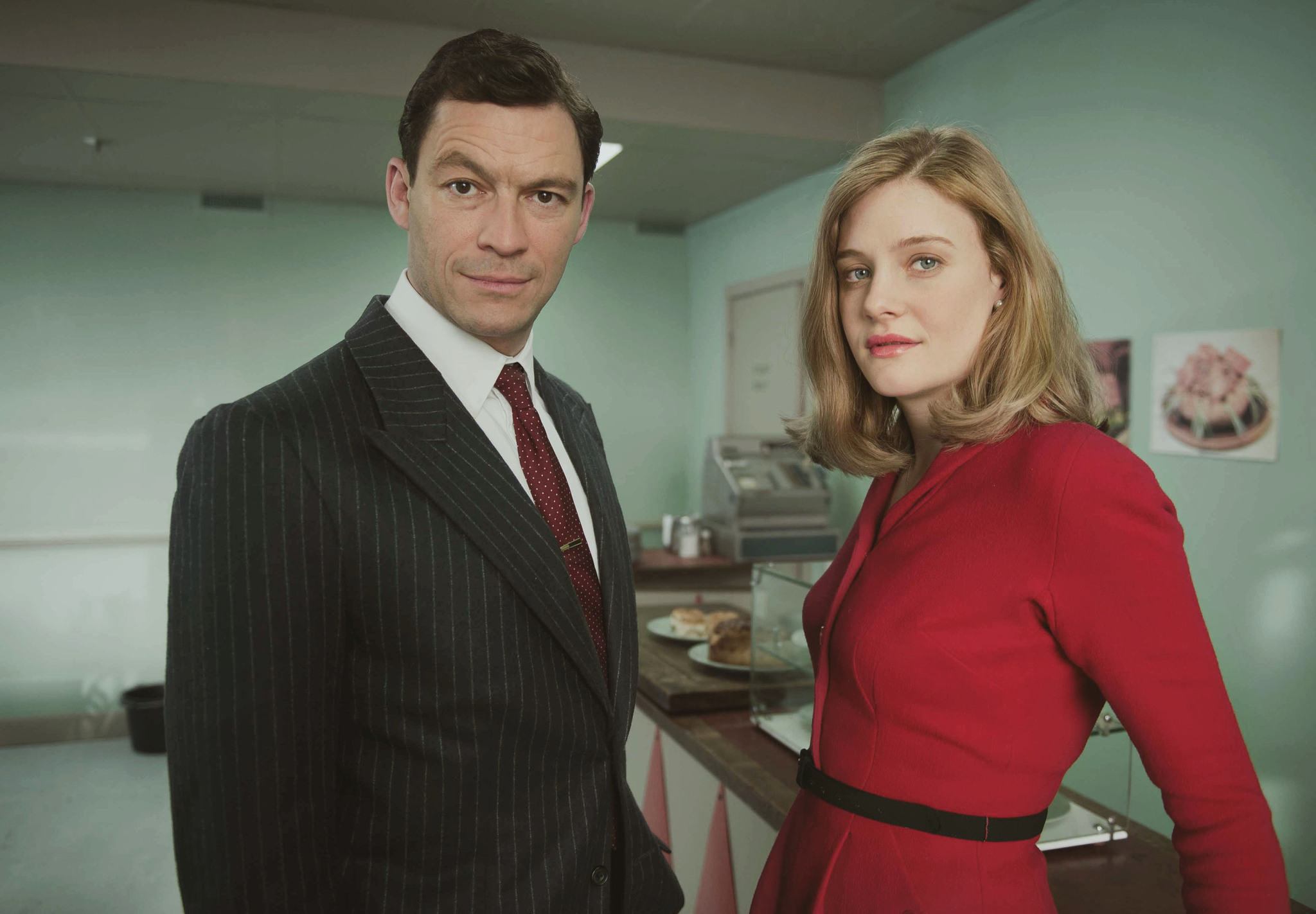 Still of Romola Garai and Dominic West in The Hour (2011)