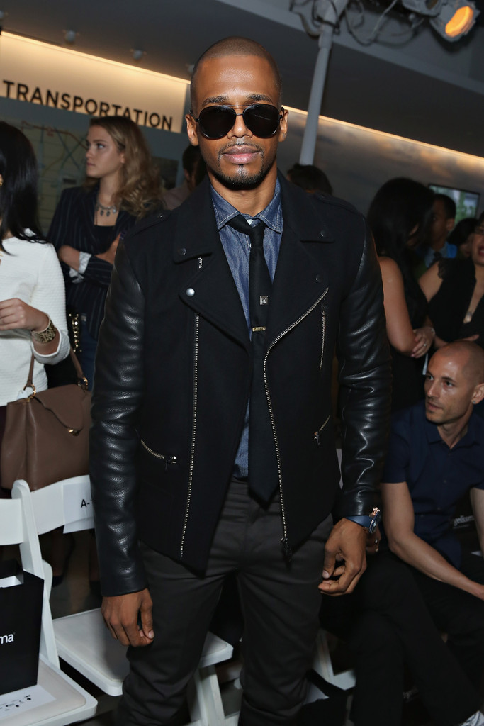 Actor Eric West attends the Ricardo Seco fashion show during Mercedes-Benz Fashion Week Spring 2015 at 7 World Trade Center on September 10, 2014 in New York City.