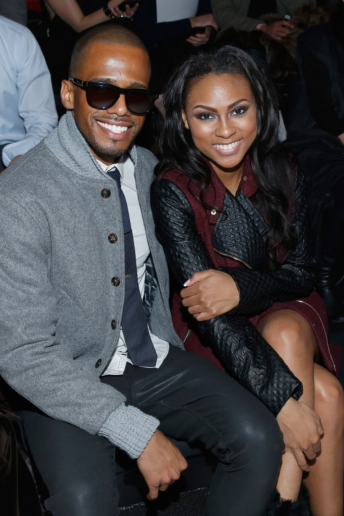 Tashiana Washington and Eric West attend the Mark And Estel fashion show during Mercedes-Benz Fashion Week Fall 2014 at The Salon at Lincoln Center on February 6, 2014 in New York City.