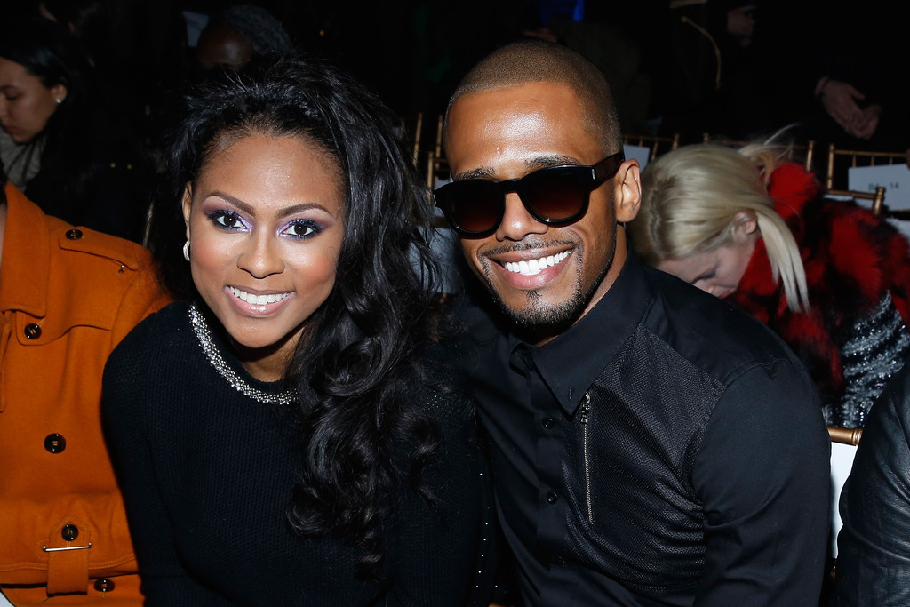 Tashiana Washington and Eric West attend the Ricardo Seco fashion show during Mercedes-Benz Fashion Week Fall 2014 at The Angel Orensanz Foundation on February 10, 2014 in New York City.