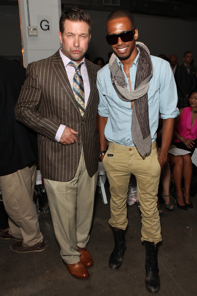 Actors Stephen Baldwin (L) and Eric West (R) attend the Rolando Santana Spring 2012 fashion show during Mercedes-Benz Fashion Week at Exit Art on September 14, 2011 in New York City. (September 13, 2011 - Photo by Chelsea Lauren/Getty Im
