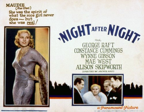 Bradley Page and Mae West in Night After Night (1932)