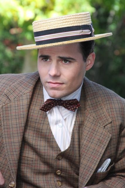 Charles (Nathan West) looking dapper at the Scopes Monkey Trial.