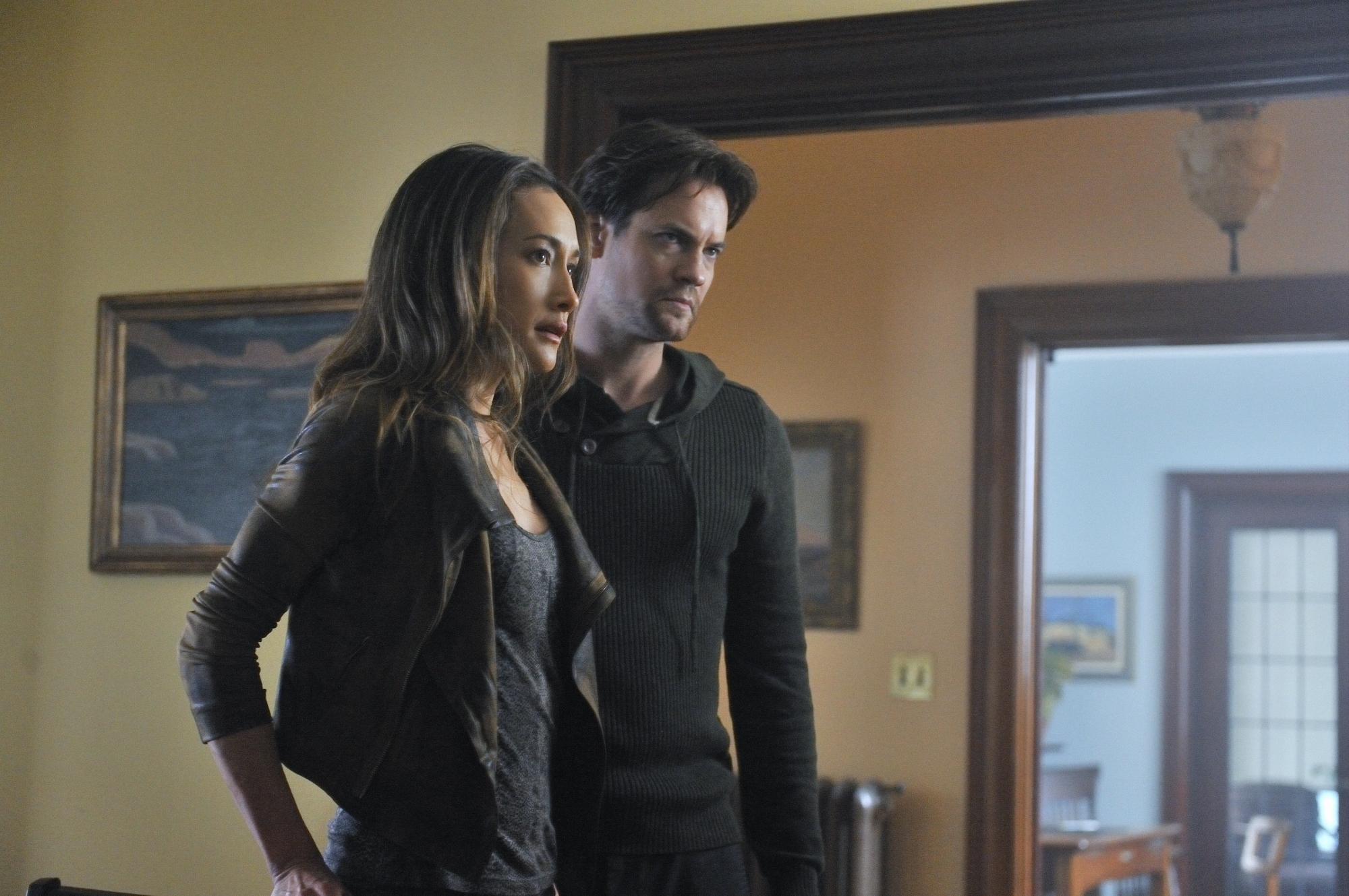 Still of Maggie Q and Shane West in Nikita (2010)