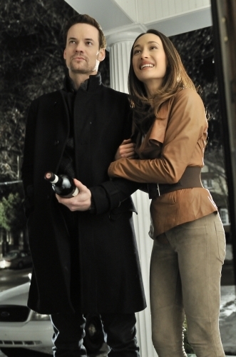 Still of Maggie Q and Shane West in Nikita (2010)