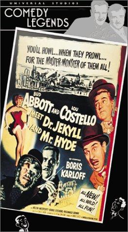 Boris Karloff, Bud Abbott, Lou Costello and Helen Westcott in Abbott and Costello Meet Dr. Jekyll and Mr. Hyde (1953)