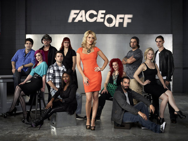 Still of Rod Maxwell, McKenzie Westmore, Roy Wooley, Laura Dandridge, Jason Milani, Alana Rose, Nicole Chilelli and Tommy Pietch in Face Off: A Force to Be Reckoned With (2012)