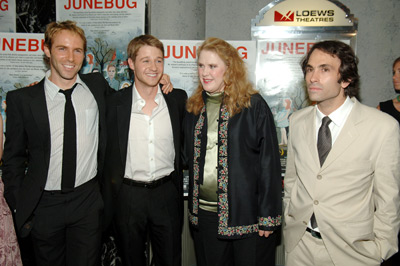 Alessandro Nivola, Phil Morrison, Celia Weston and Ben McKenzie at event of Junebug (2005)