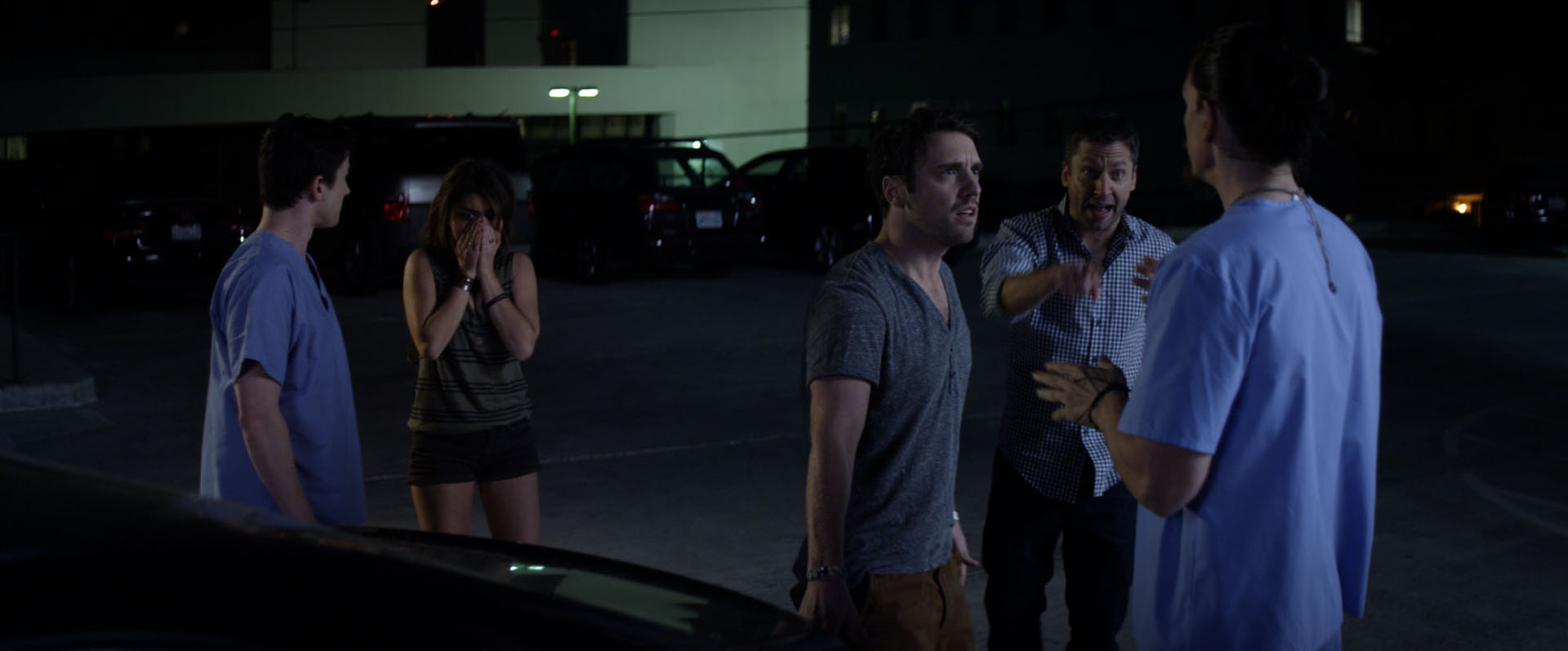 Still of Bret Harrison, Sarah Hyland and Michael Weston in See You in Valhalla (2015)