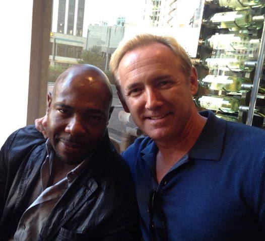 SOUTHPAW Director, Antoine Fuqua and Detective Parker (David Whalen) at the SOUTHPAW wrap party.