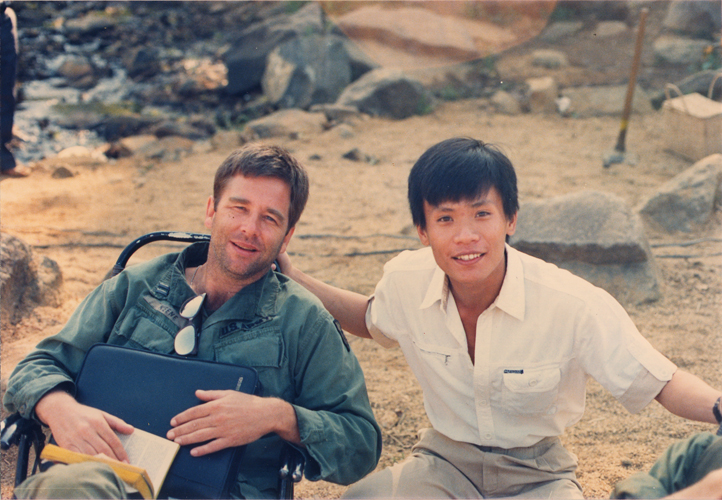 Beau Bridges on location in Sri Lanka