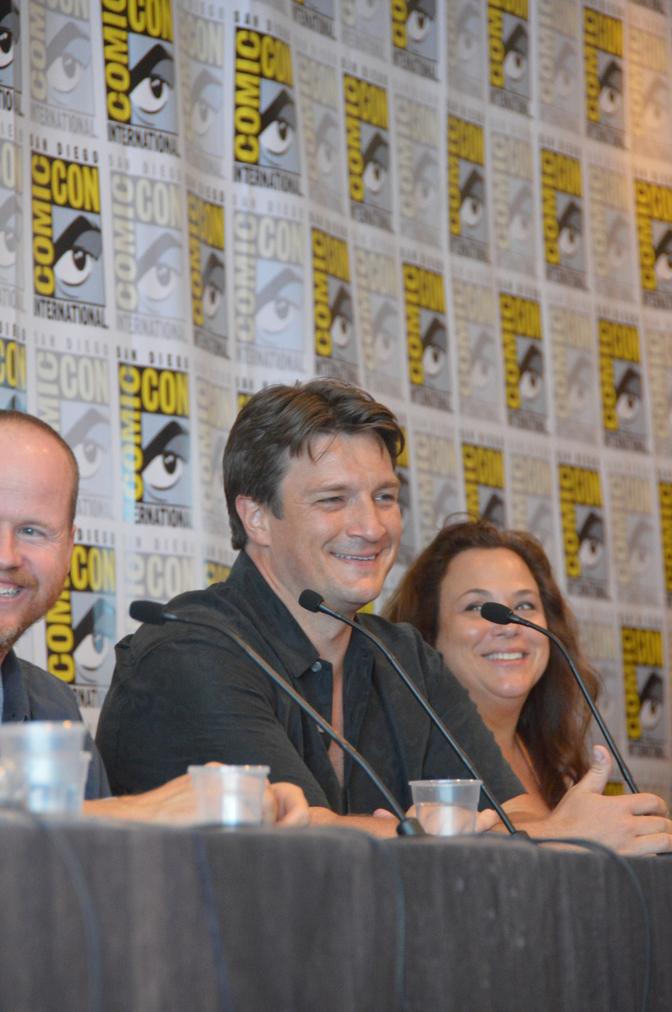Nathan Fillion and Joss Whedon at event of Firefly (2002)
