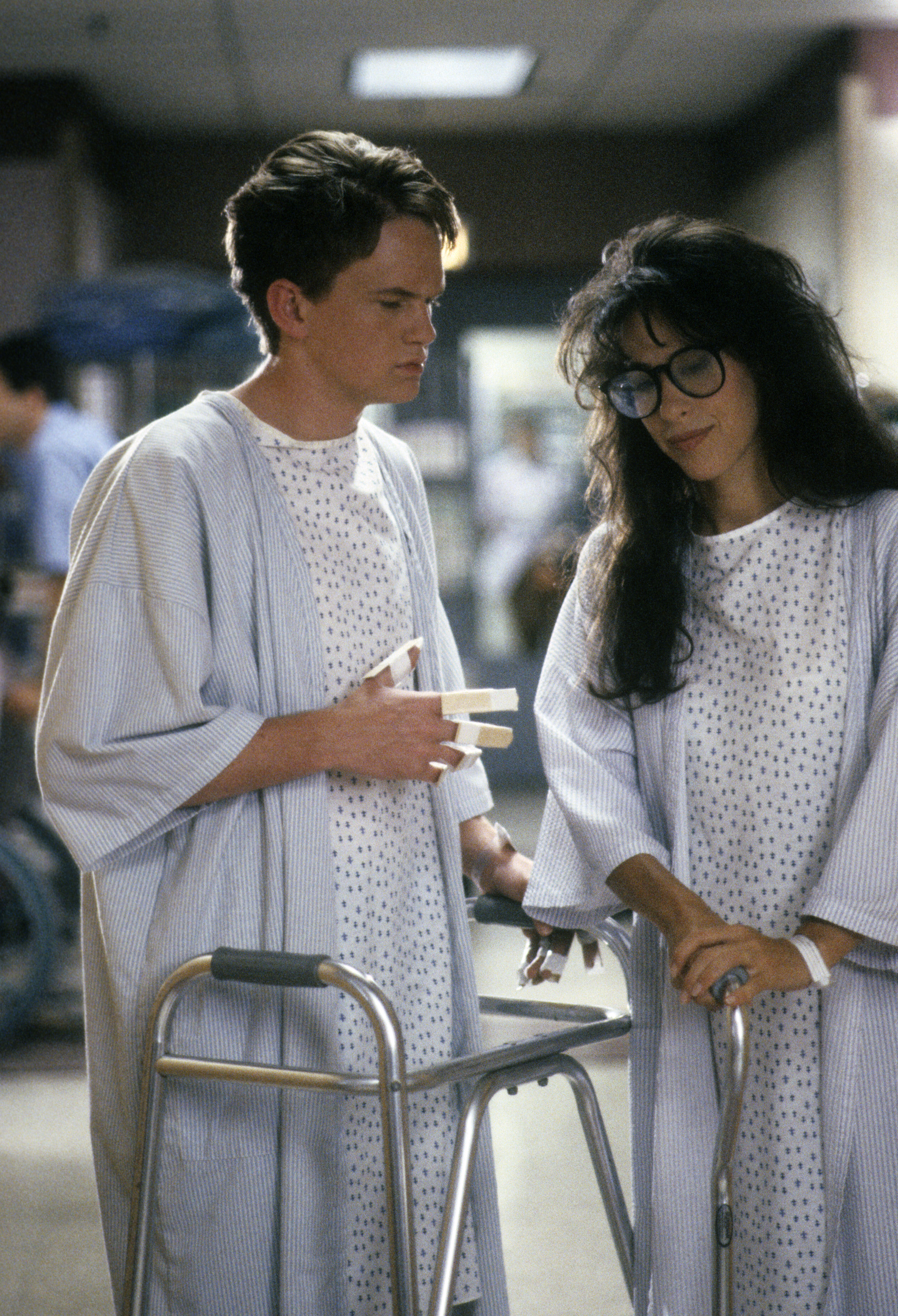 Still of Neil Patrick Harris and Maggie Wheeler in Doogie Howser, M.D. (1989)