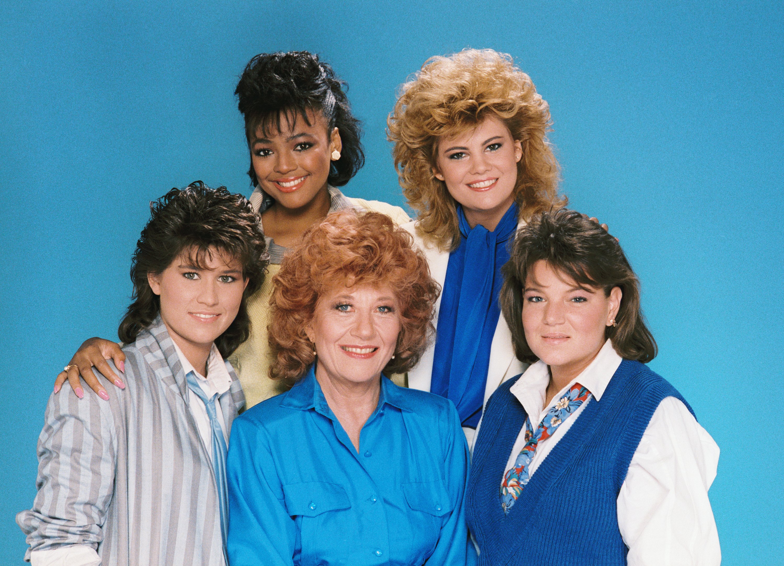 Still of Nancy McKeon, Kim Fields, Mindy Cohn, Charlotte Rae and Lisa Whelchel in The Facts of Life (1979)