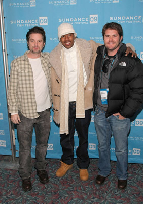 Nick Cannon, Jonathan Liebesman and Shea Whigham at event of The Killing Room (2009)