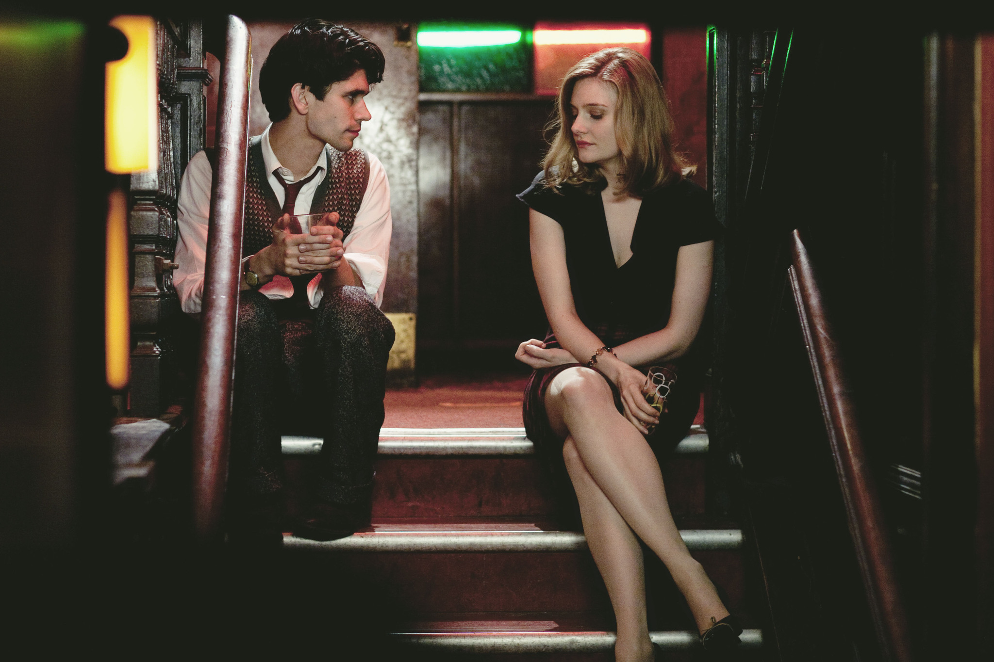 Still of Romola Garai and Ben Whishaw in The Hour (2011)