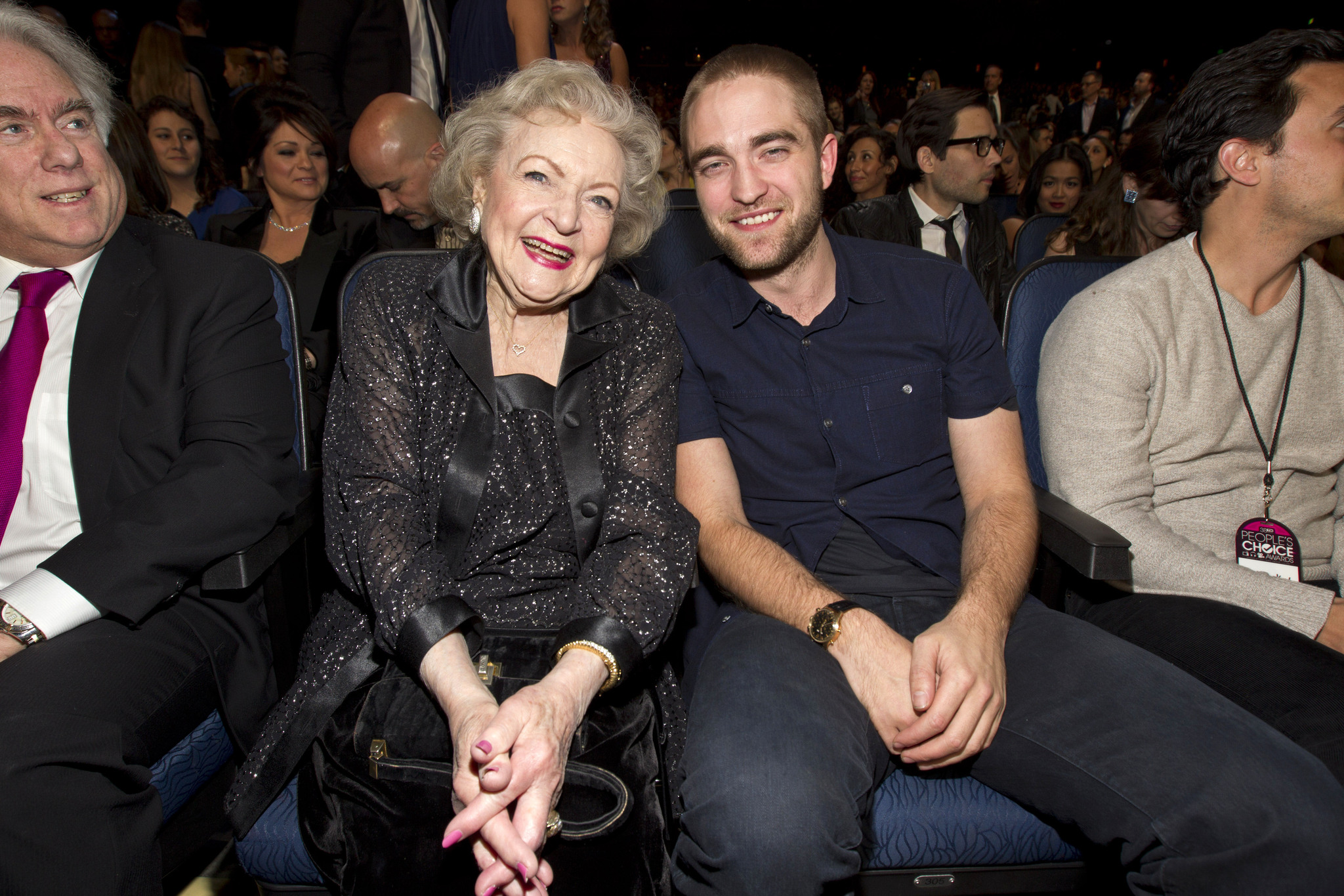 Betty White and Robert Pattinson