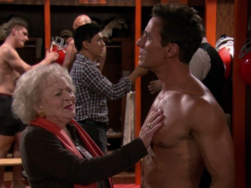 Still of Dan Cortese and Betty White in Hot in Cleveland (2010)