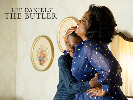 Isaac White and Oprah Winfrey in The Butler