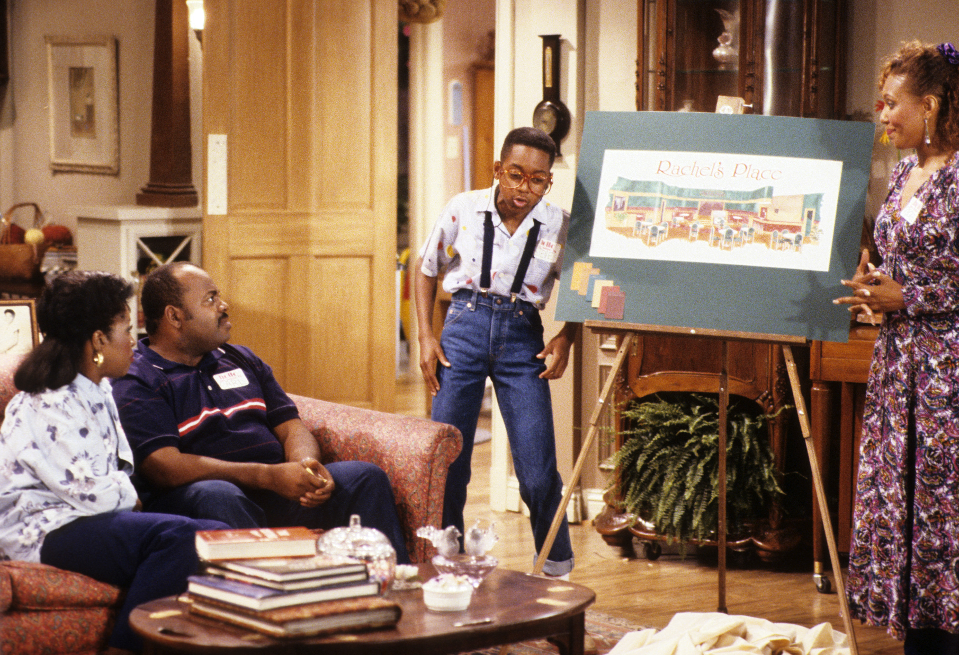 Still of Reginald VelJohnson, Telma Hopkins, Jo Marie Payton and Jaleel White in Family Matters (1989)