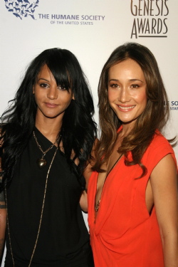 Maggie Q and Persia White at Genesis Awards in Beverly Hills California.