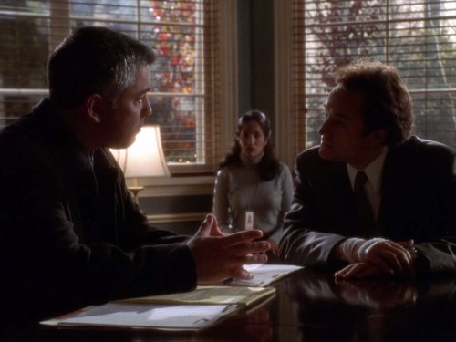 Still of Adam Arkin and Bradley Whitford in The West Wing (1999)