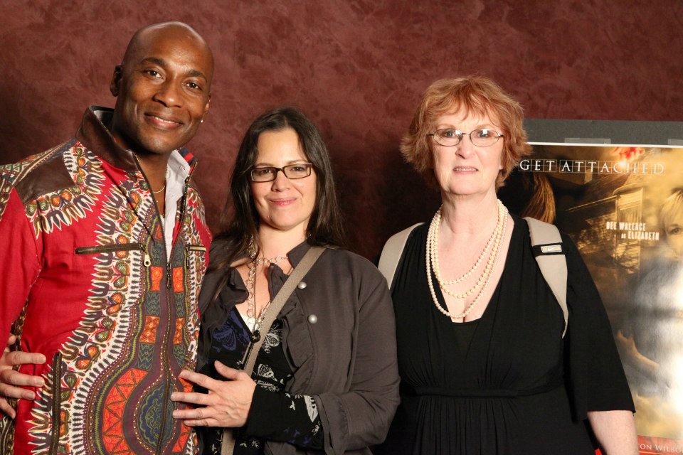 Carlton with Jolene Adams (director), and Jane Ryan (writer & producer) at the premiere of the feature film THE BOARDER.