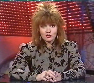 Barbie Wilde in The Small Screen, for The Night Network, LWT.
