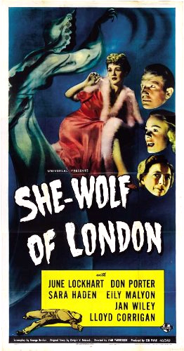 June Lockhart, Sara Haden, Don Porter and Jan Wiley in She-Wolf of London (1946)
