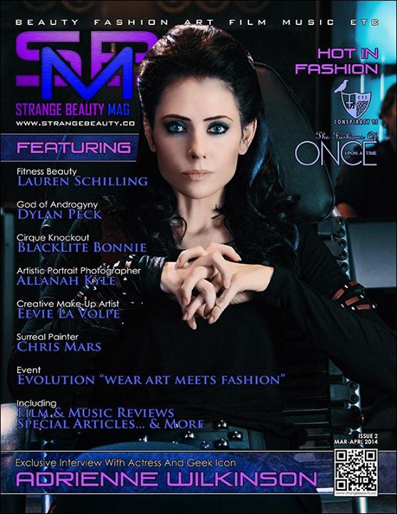 Adrienne Wilkinson as Captain Lexxa Singh from the project Star Trek Renegades, on the cover of Strange Beauty Magazine. Wardrobe by Debbie Hartwell Photo by DP Tristan Barnard Makeup and hair by Lisa Hansell and Jacqueline Goehner