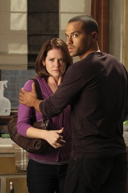 Still of Sarah Drew and Jesse Williams in Grei anatomija (2005)