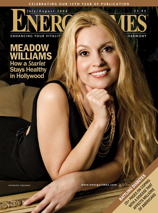 Meadow Williams on the cover of Energy Times Magazine