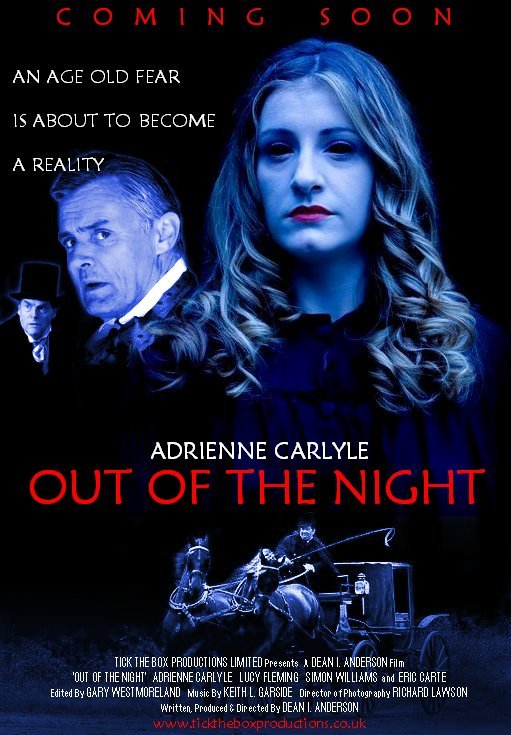 Theatrical Poster for Dean I. Anderson's 'Out of the Night'.