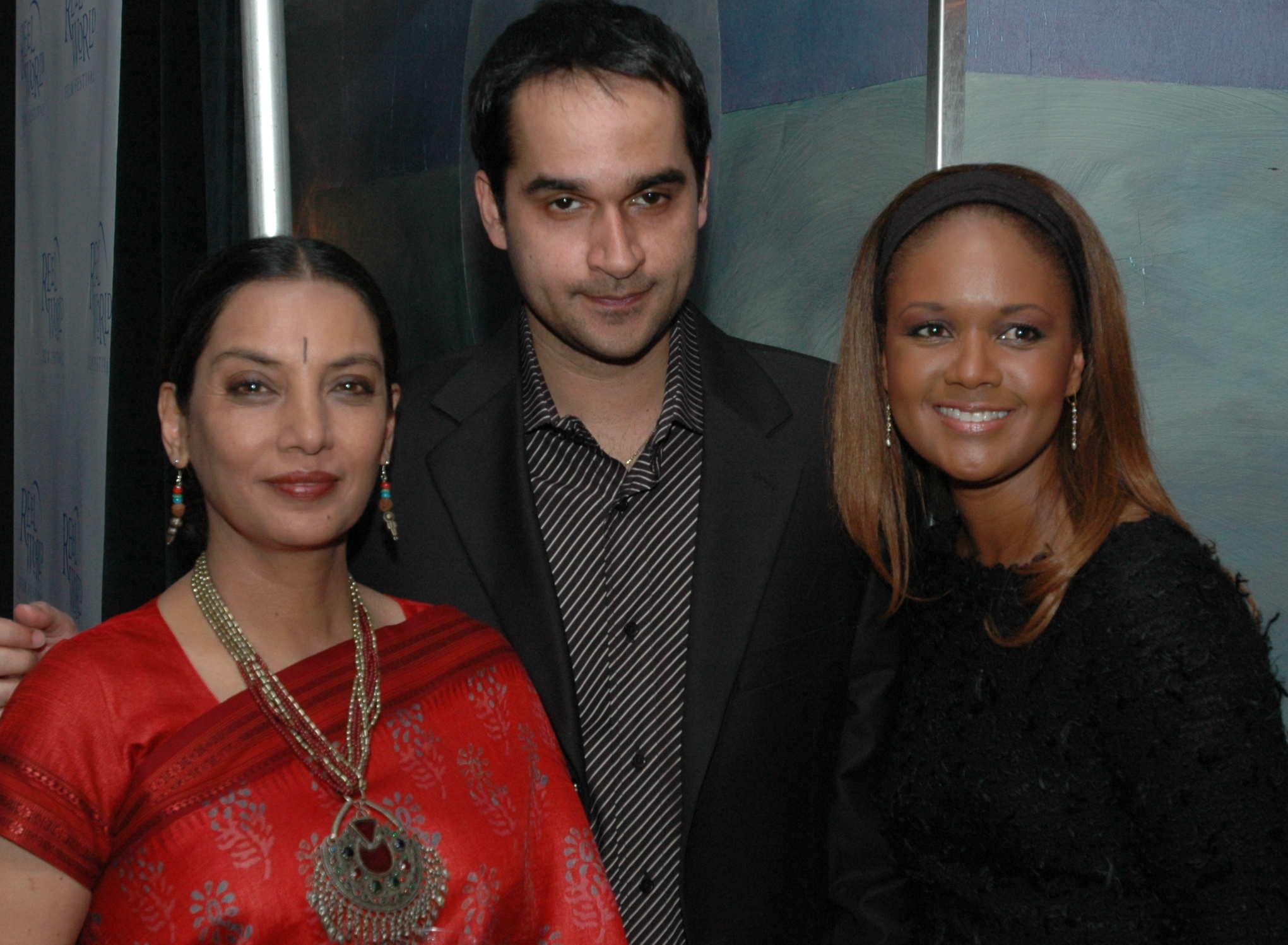 Actress Shabana Azmi, Host Mohit Rajhans and Tonya Williams