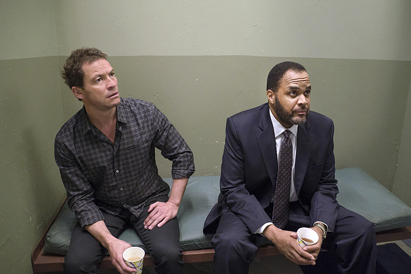 Still of Dominic West and Victor Williams in The Affair (2014)