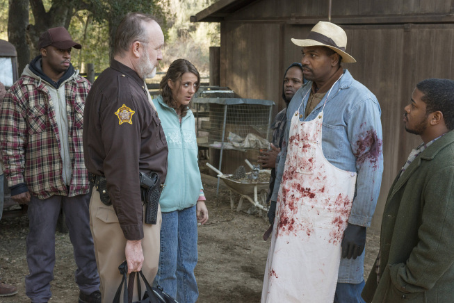 Still of Jim Beaver, Mykelti Williamson and Abby Miller in Justified (2010)
