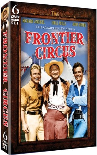 John Derek, Richard Jaeckel and Chill Wills in Frontier Circus (1961)