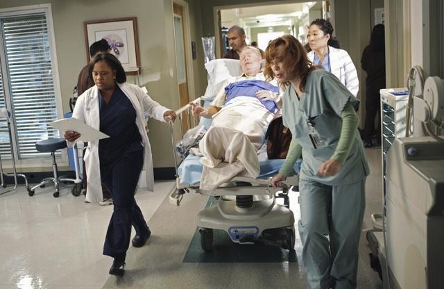 Still of Christian Clemenson, Sandra Oh and Chandra Wilson in Grei anatomija (2005)